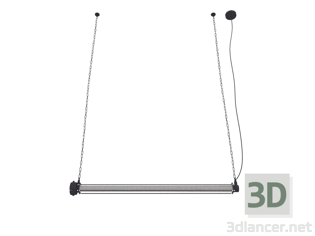 3d model Pendant lamp Prime XL (Black) - preview