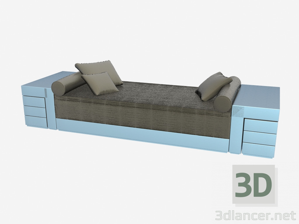 modello 3D Daybed Buonarroti - anteprima