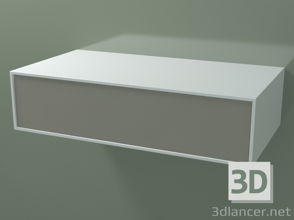 3d model Caja (8AUDAB01, Glacier White C01, HPL P04, L 96, P 50, H 24 cm) - vista previa