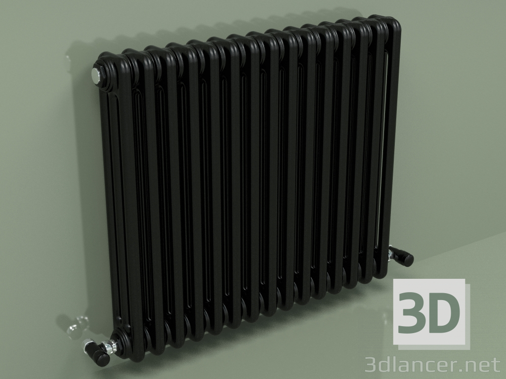 Modelo 3d Radiador TESI 3 (H 600 15EL, Preto - RAL 9005) - preview