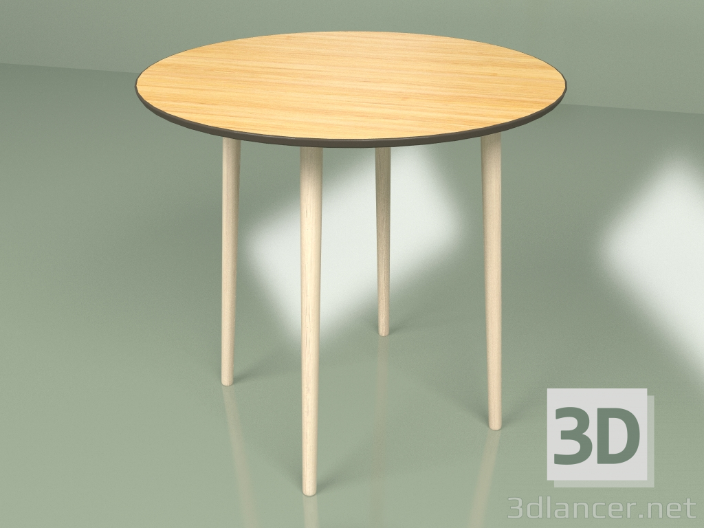 3d model Mesa central enchapada Sputnik 80 cm (marrón oscuro) - vista previa