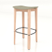 3d model Bar stool Nora upholstered in fabric (light) - preview