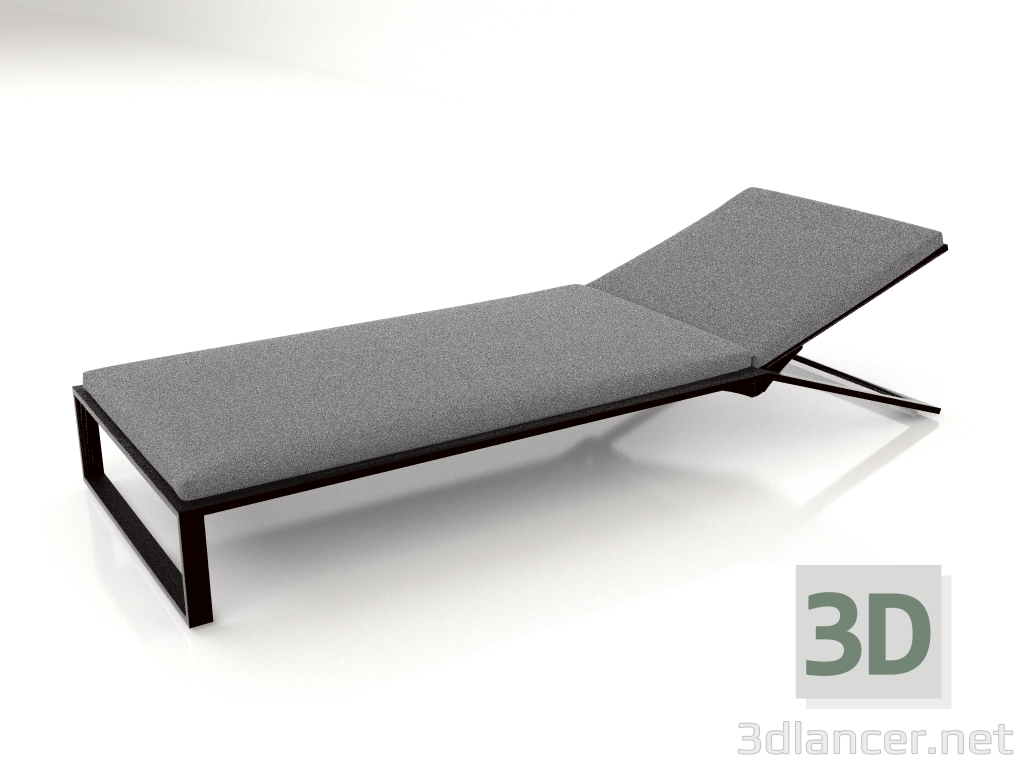 3d model Tumbona (Negro) - vista previa