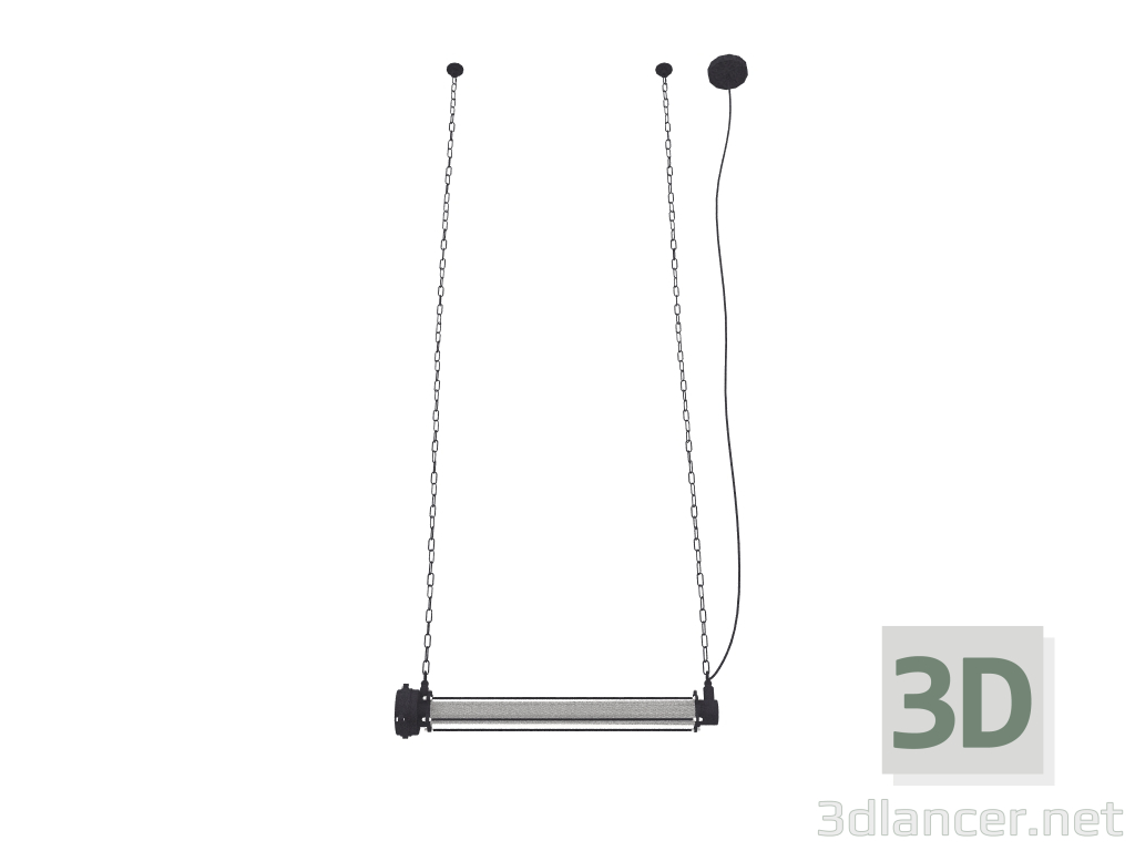 3d model Lámpara colgante Prime L (Negro) - vista previa