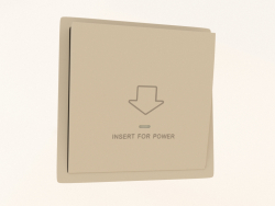 Interruptor de cartão (10 A, 250 V, caxemira fosca, DA59035) R98