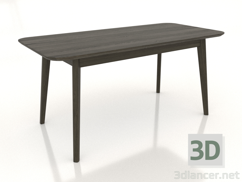 modèle 3D Table à manger LARGE 1600x750 mm (frêne noyer) - preview