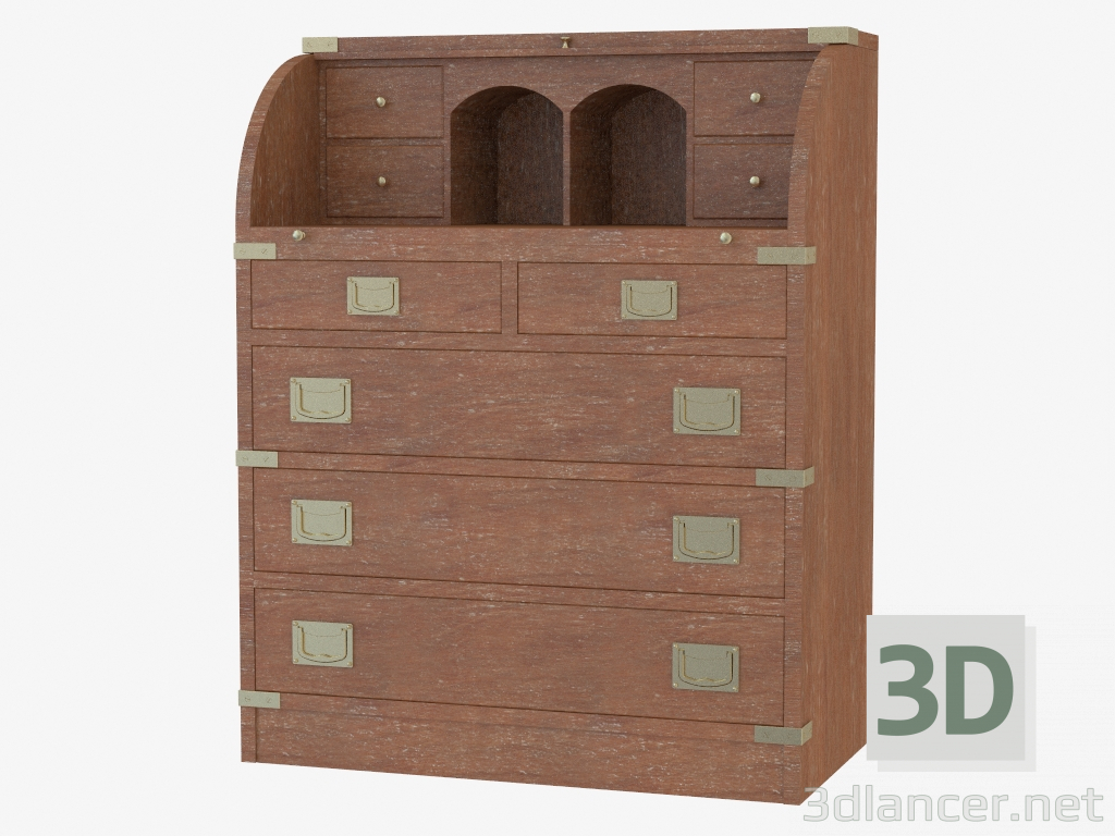 modèle 3D Bureau de style maritime - preview