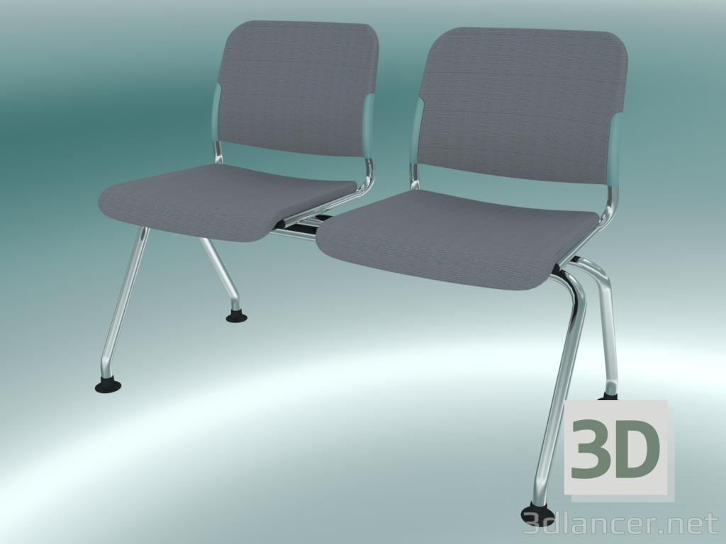 3d model Banco doble (500L2) - vista previa