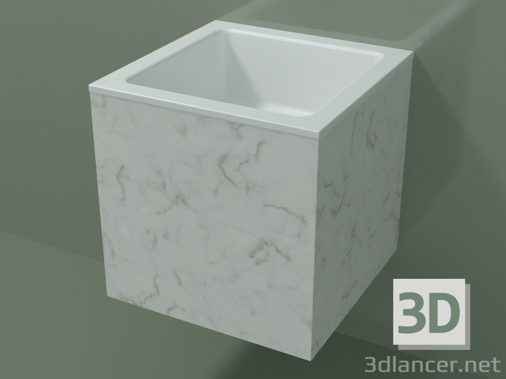 3d модель Умивальник підвісний (02R112101, Carrara M01, L 36, P 36, H 36 cm) – превью