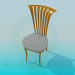 3d model Chair with curved headboard - preview