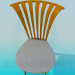 3d model Chair with curved headboard - preview