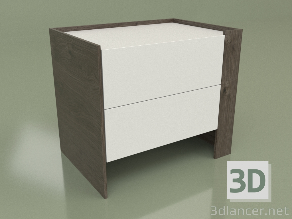 Modelo 3d Mesa de cabeceira CN 200 (Mocha, Branco) - preview