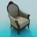 3d model Sillón antiguo - vista previa