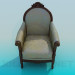 3d model Armchair antique - preview