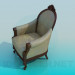 3d model Sillón antiguo - vista previa