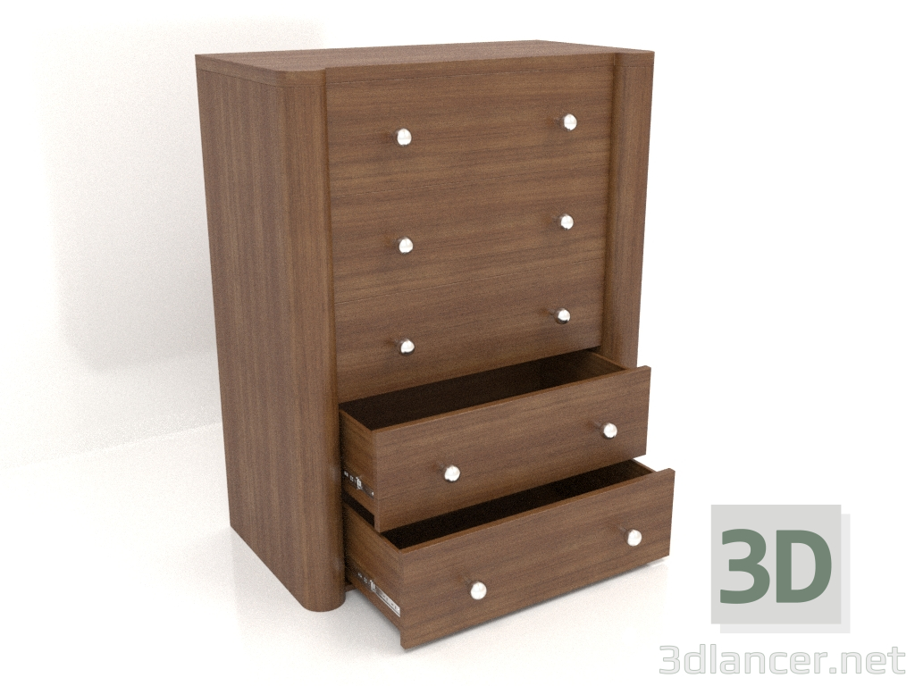 modèle 3D Commode TM 022 (ouverte) (910x480x1140, bois brun clair) - preview