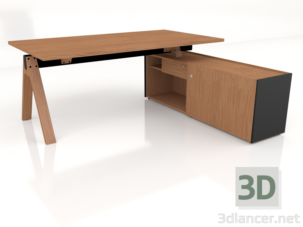 3d model Mesa de trabajo Viga Executive V03P (1800x1801) - vista previa