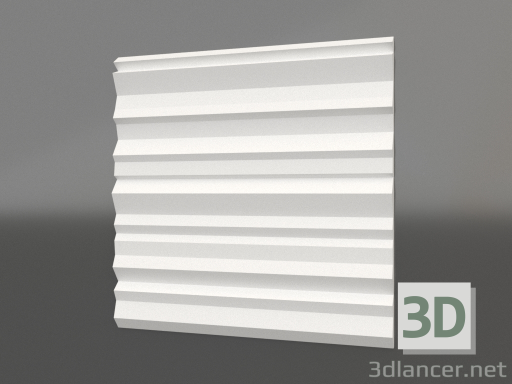 modello 3D pannello 3d M-48 - anteprima