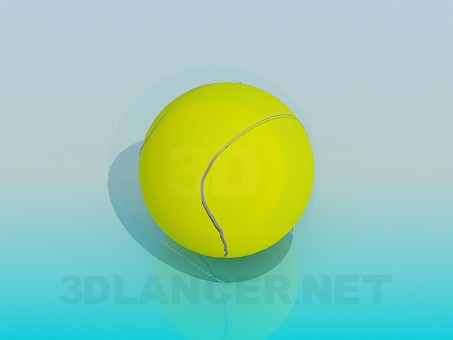 3D modeli Tenis topu - önizleme