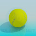 3D Modell Tennisball - Vorschau