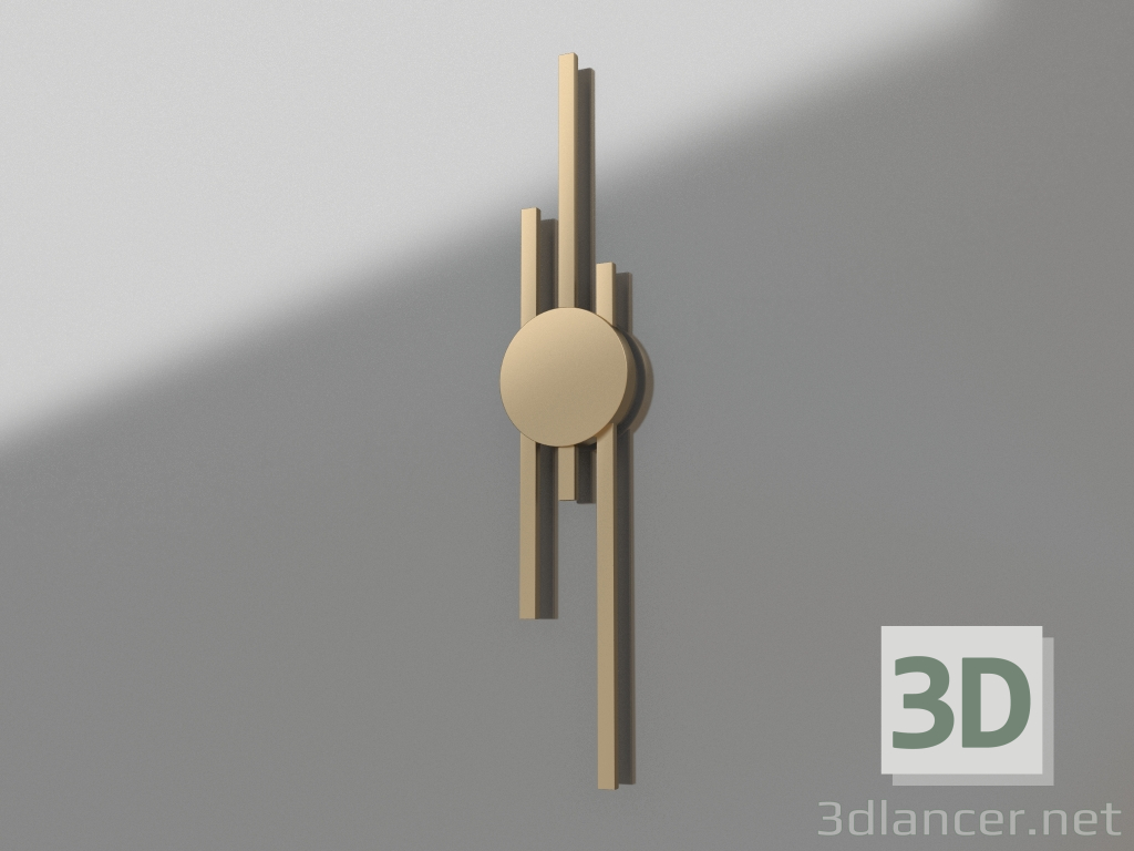 3d model Lámpara de pared Lauryn oro (08428-603.33) - vista previa