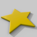 3d model simple star - preview