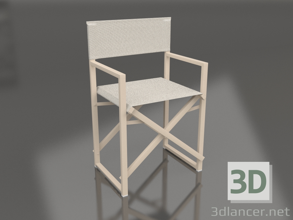 modello 3D Sedia pieghevole (Sabbia) - anteprima