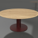 3d model Mesa de comedor Ø170 (Rojo vino, madera de Iroko) - vista previa