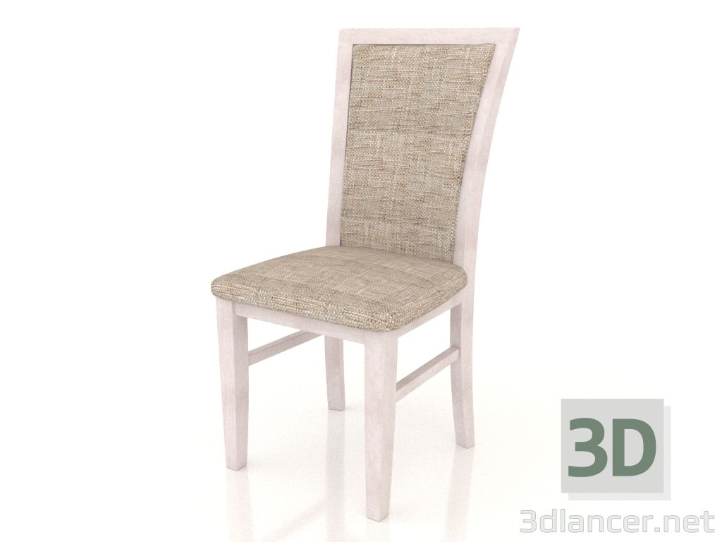 3d model London chair (Bleached beech) - preview