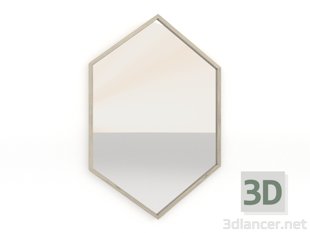 3d модель Зеркало (освещенный дуб) – превью