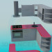 3d model Kitchen - preview