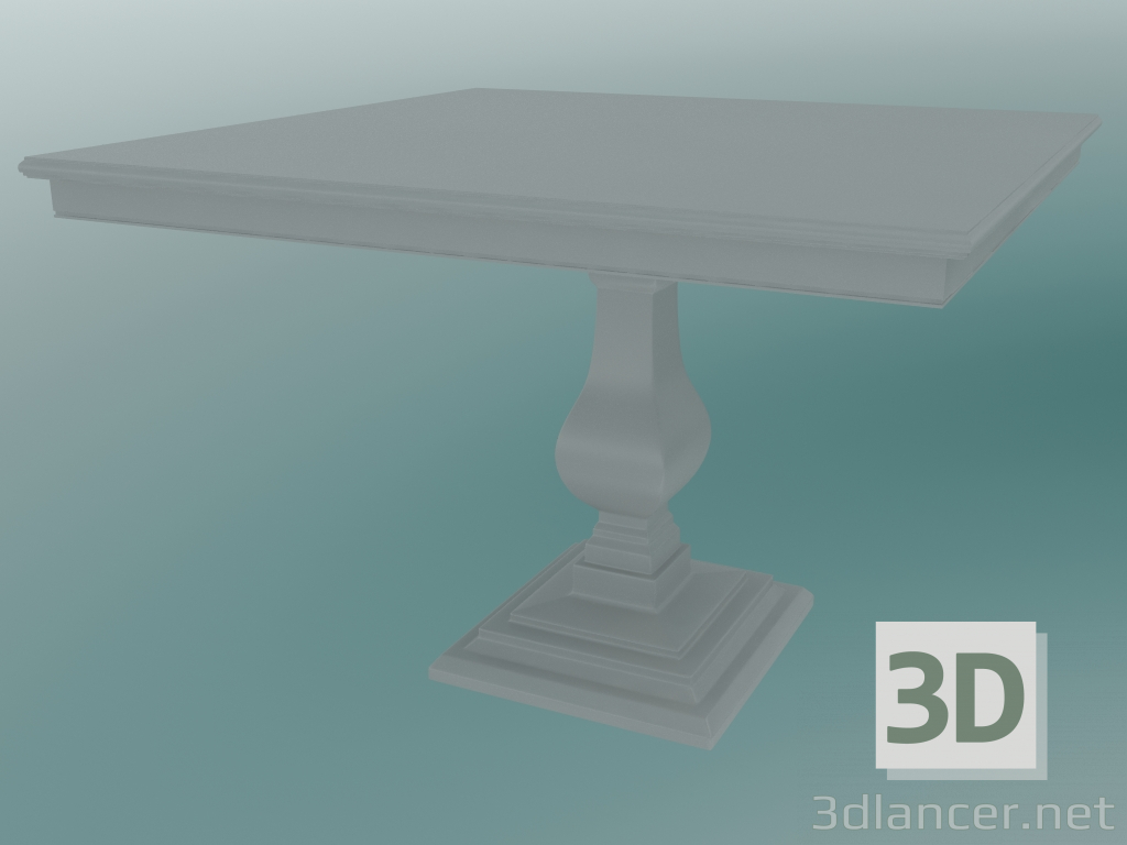 modèle 3D Table à manger carrée - preview