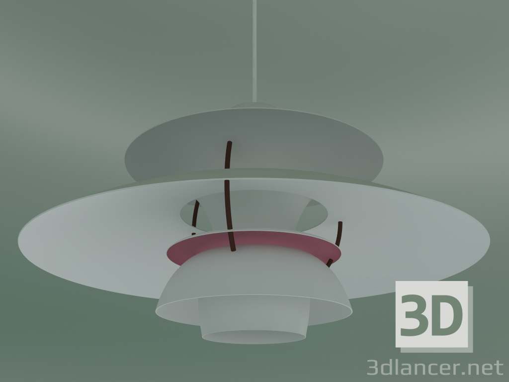 3D modeli Sarkıt PH 5 (75W E27, MODERN BEYAZ) - önizleme