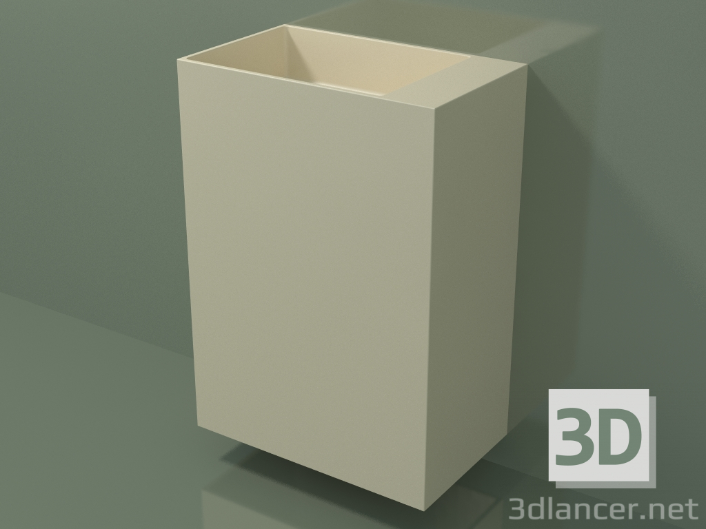 Modelo 3d Lavatório montado na parede (03UN36103, Bone C39, L 60, P 36, H 85 cm) - preview