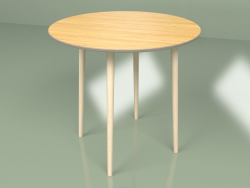 Milieu de table Spoutnik 80 cm placage (café)