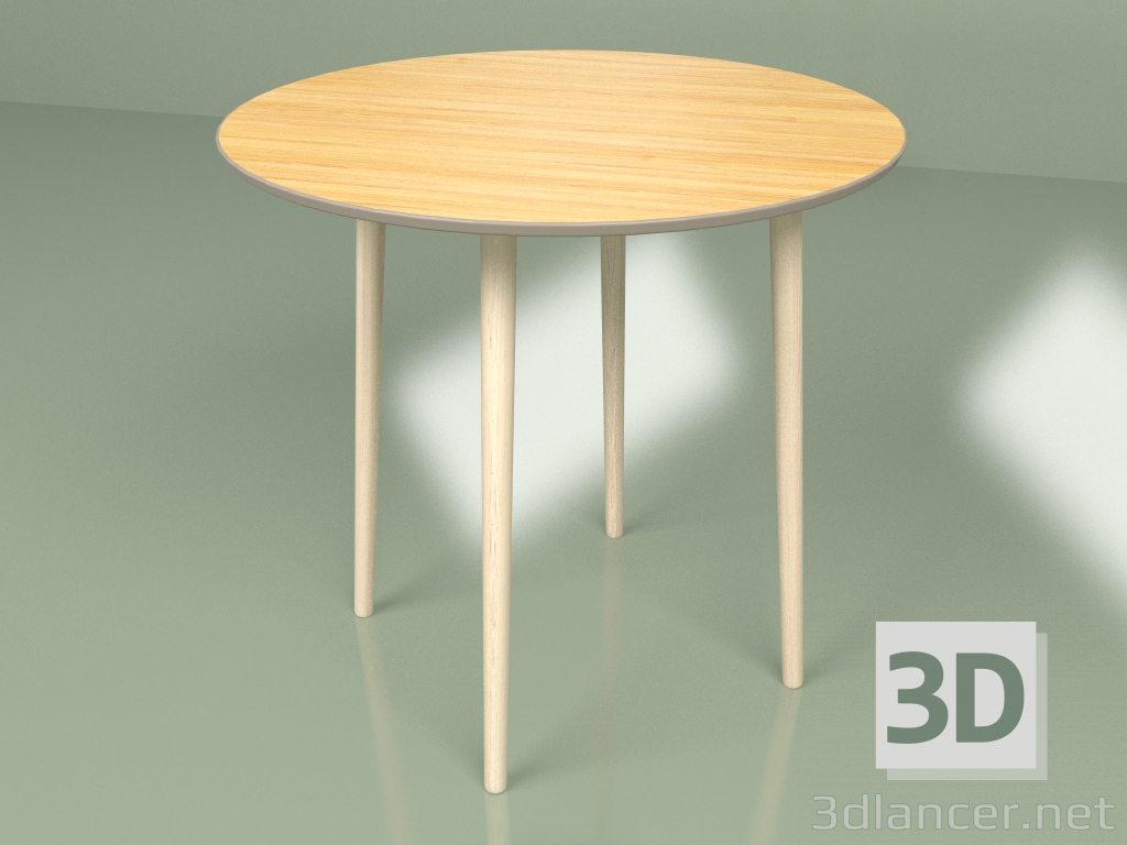 3d model Mesa intermedia Sputnik 80 cm chapa (café) - vista previa