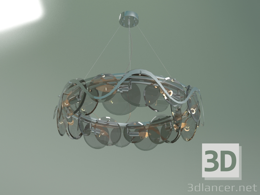 3d model Hanging chandelier Galicia 353-8 Smart (chrome) - preview