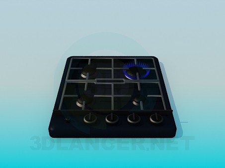 3d model Gas cooker - preview