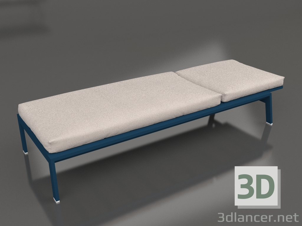 3d model Chaise longue (Grey blue) - preview