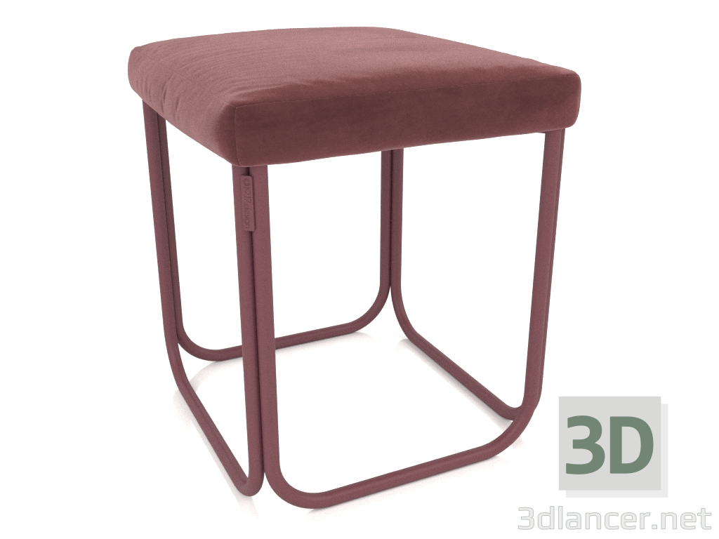 3d model Puf Bubba (RAL 3005) - vista previa