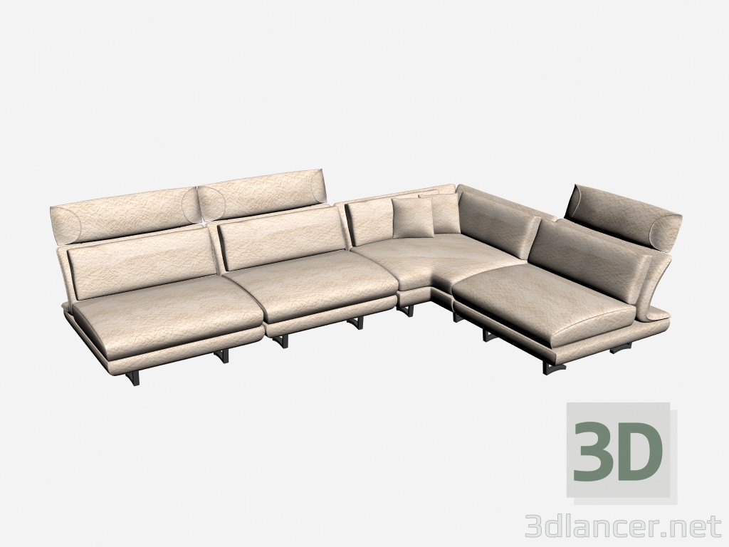 3D Modell Sofa-Ecke-Park - Vorschau