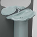 Lavabo de colada 3D modelo Compro - render