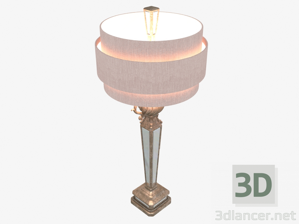 Modelo 3d Candeeiro de mesa espelhado - preview