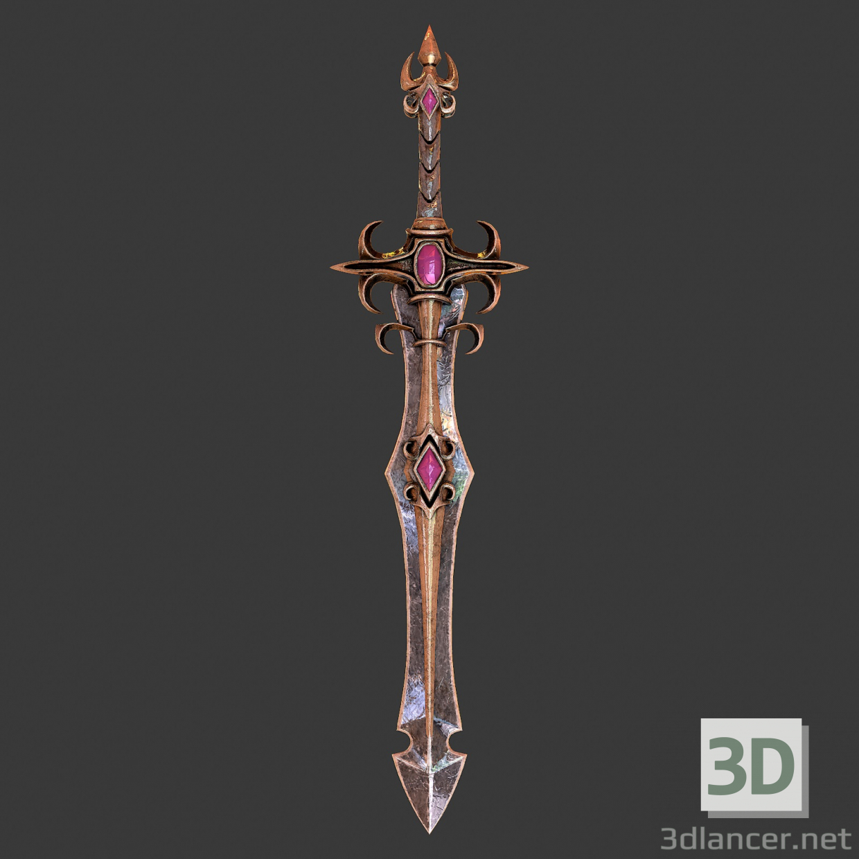 3d Fantasy sword 22 3d model модель купити - зображення