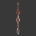 3d Fantasy sword 22 3d model модель купити - зображення