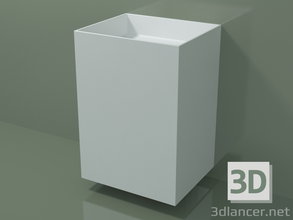 3d model Lavabo de pared (03UN36302, Glacier White C01, L 60, P 50, H 85 cm) - vista previa