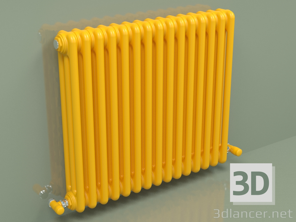 3d model Radiador TESI 3 (H 600 15EL, Amarillo melón - RAL 1028) - vista previa