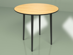 Middle table Sputnik 80 cm veneer (black)