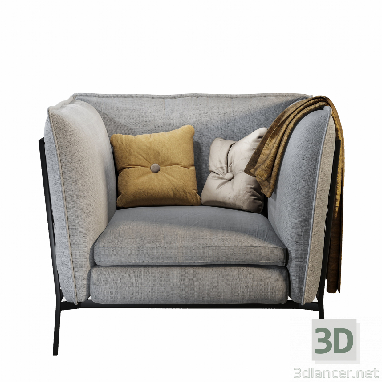 Cappellini-BASKET-Sillón 3D modelo Compro - render