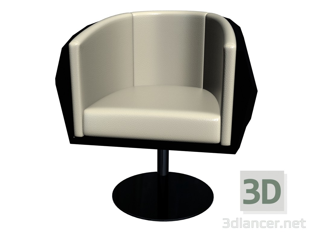 3d model Silla de cristal - vista previa